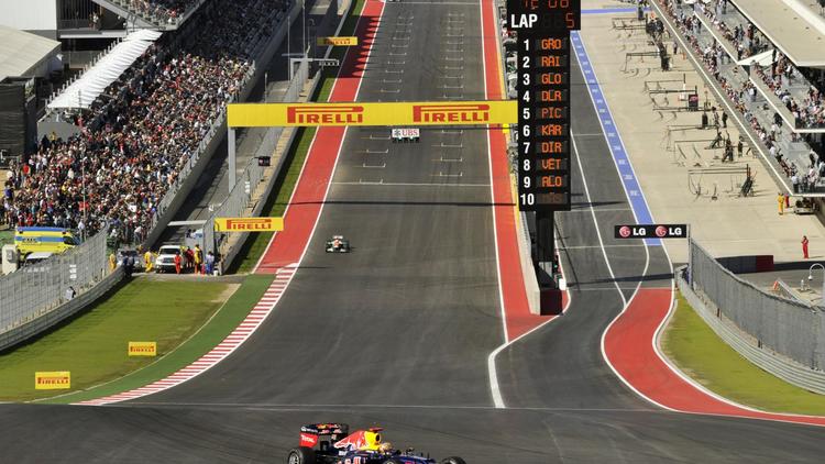 L'Allemand Sebastian Vettel (Red Bull) lors des qualifications du GP des Etats Unis le 17 novembre 2012 à Austin [Timothy A. Clary / AFP]