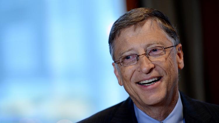 Le milliardaire américain Bill Gates lors d'une interview le 30 janvier 2013 à New York [Stan Honda / AFP]