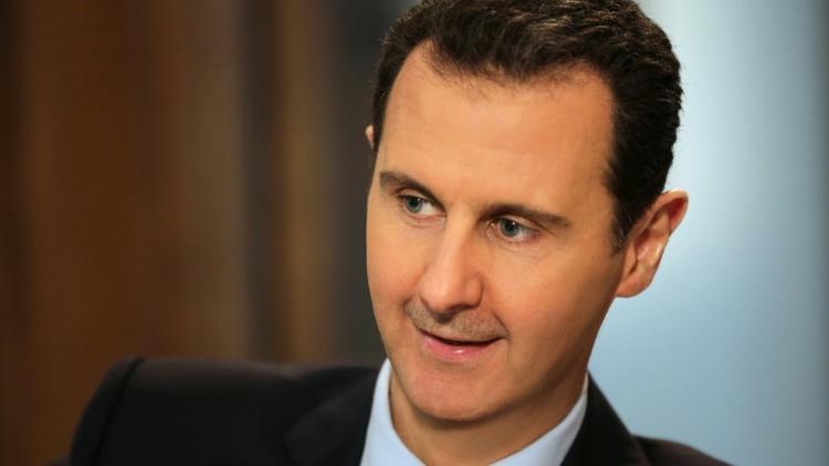 Le président syrien Bachar al-Assad, le 11 février 2016 à Damas lors d'une interview exclusive avec l'AFP [JOSEPH EID / AFP]
