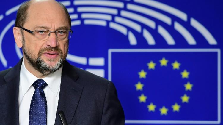 Le président du Parlement européen Martin Schulz à Strasbourg, le 21 novembre 2016 [Emmanuel DUNAND / AFP/Archives]