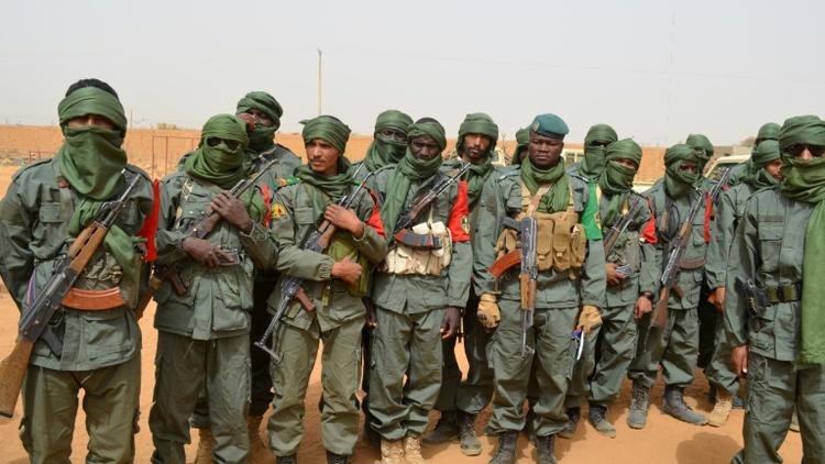 Des soldats maliens à Gao le 23 février 2017 [STR / AFP/Archives]