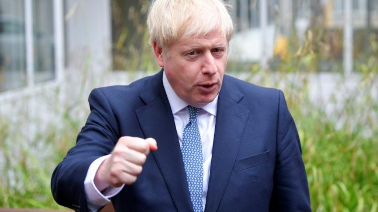Le Premier ministre britannique Boris Johnson lors d'un déplacement à Birmingham le 26 juillet 2019 [TOBY MELVILLE / POOL/AFP]