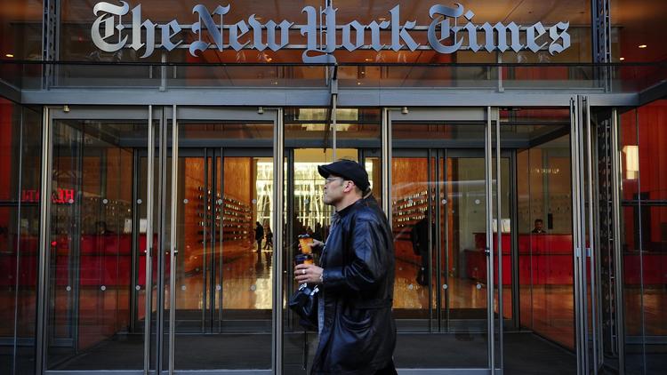 Le siège du New York Times à New York [Emmanuel Dunand / AFP/Archives]