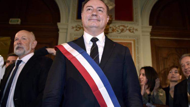 Le maire de Toulouse Jean-Luc Moudenc après son élection par le Conseil Municipal, le 4 avril 2014 [Pascal Pavani / AFP/Archives]