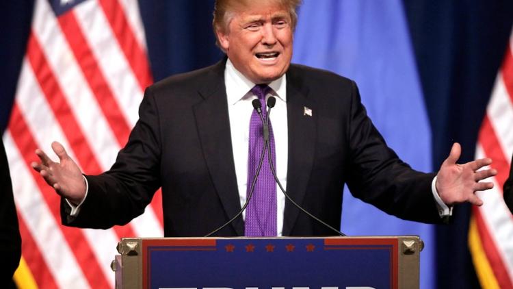 Donald Trump, le 23 février 2016 à Las Vegas [John GURZINSKI / AFP/Archives]