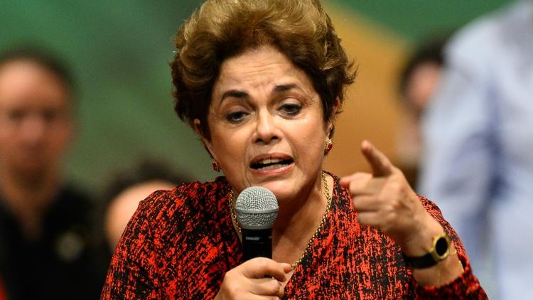 La présidente du Brésil Dilma Rousseff, le 24 août 2016 à Brasilia [ANDRESSA ANHOLETE / AFP/Archives]