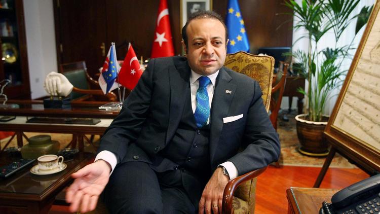 Le ministre turc des Affaires étrangères Egemon Bagis [Adem Altan / AFP/Archives]