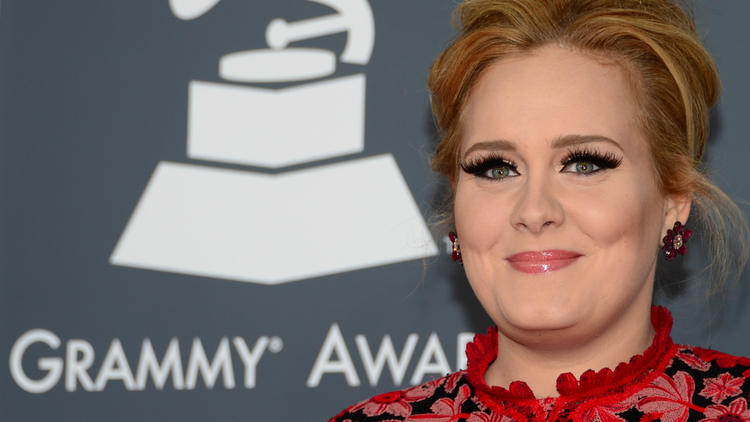 Adele aux 55e Grammy Awards à Los Angeles