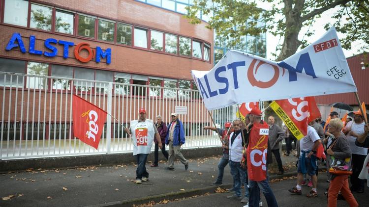 L'intersyndicale d'Alstom a appelé les salariés à faire grève et à manifester pendant la réunion