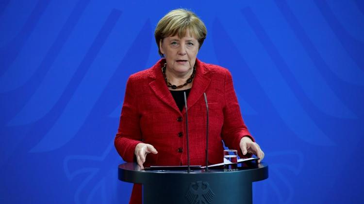 La chancelière allemande Angela Merkel à Berlin, le 9 novembre 2016 [TOBIAS SCHWARZ / AFP/Archives]