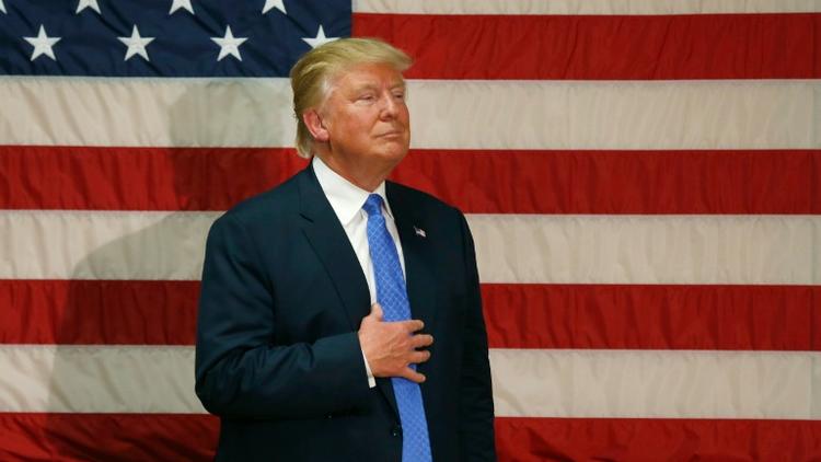 Le candidat républicain à la présidentielle américaine, Donald Trump, le 6 octobre 2016 à Sandown, dans le New Hampshire [Mary Schwalm / AFP]