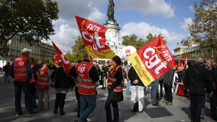 Manifestation à l'appel de la CGT, le 23 septembre 2015 à Paris [Thomas Samson / AFP/Archives]
