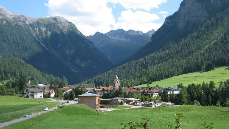 Le village de Bergün, en Suisse
