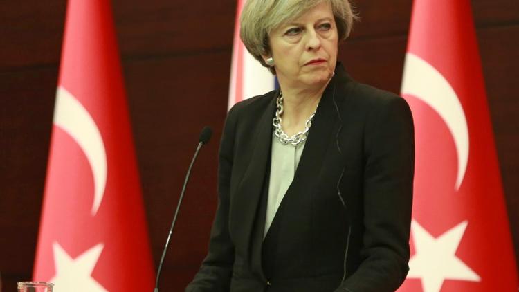 La Première ministre britannique Theresa May à Ankara le 28 janvier 2017 [Adem ALTAN / AFP]
