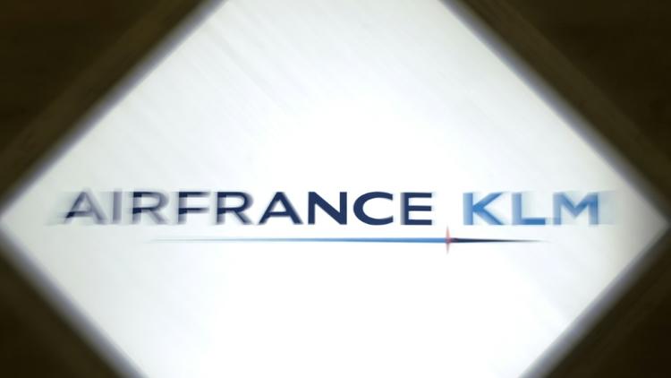 Le logo d'Air France-KLM, le 9 juillet 2009 à Paris [Philipp Guelland / AFP/Archives]