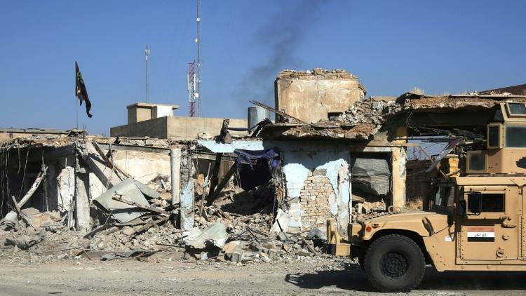 La ville de Hajiwa au lendemain de l'entrée des troupes irakiennes le 6 octobre 2017 [AHMAD AL-RUBAYE / AFP]