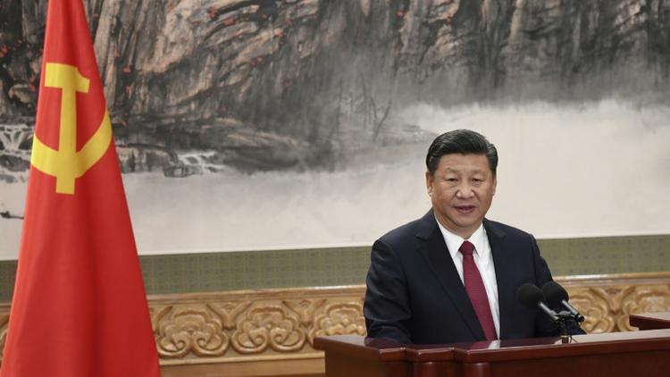Le président chinois Xi Jinping, le 25 octobre 2017 au Palais du Peuple à Pékin [WANG ZHAO / AFP]