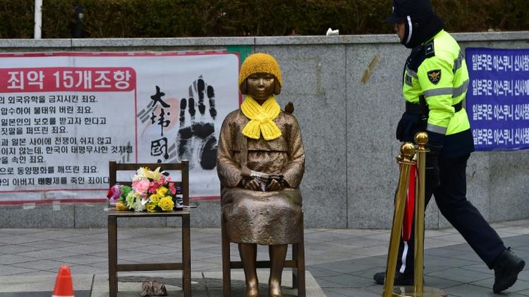 Une statue à la mémoire des esclaves sexuelles de l'armée impériale nippone.