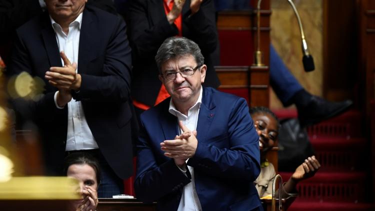 Jean-Luc Mélenchon à l'Assemblée nationale, le 10 juillet 2017 à Paris [bertrand GUAY / AFP/Archives]