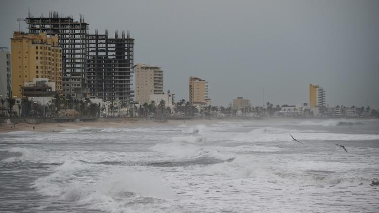 Le bord de mer à Mazatlan, dans l'Etat du Sinaloa, avant l'arrivée de l'ouragan Willa, le 22 octobre 2018 au Mexique [ALFREDO ESTRELLA                     / AFP]