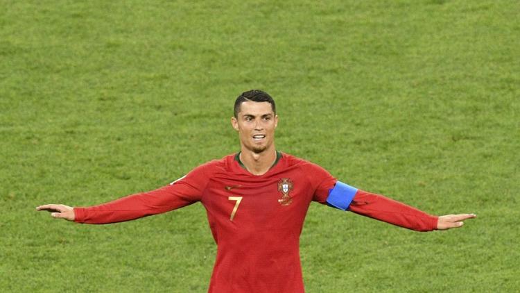 L'attaquant du Portugal Cristiano Ronaldo lors du match face à l'Iran au Mondial, le 25 juin 2018 à Saransk [Mladen ANTONOV / AFP]