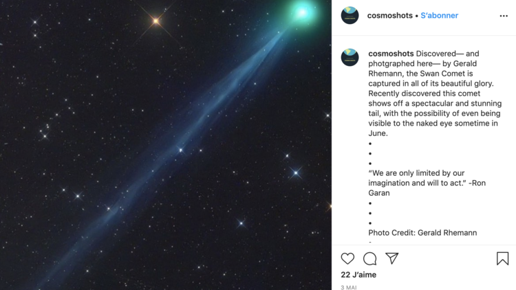 La comète brille exceptionnellement fort selon les scientifiques