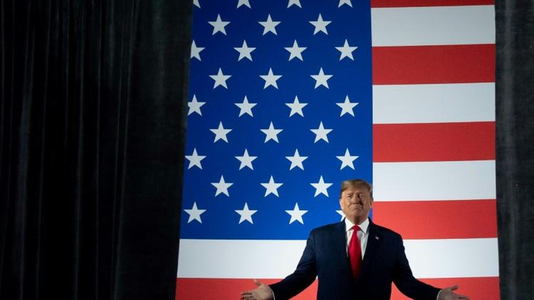 Le président américain Donald Trump, lors d'un meeting de campagne dans l'Ohio le 9 janvier 2020 [SAUL LOEB / AFP]