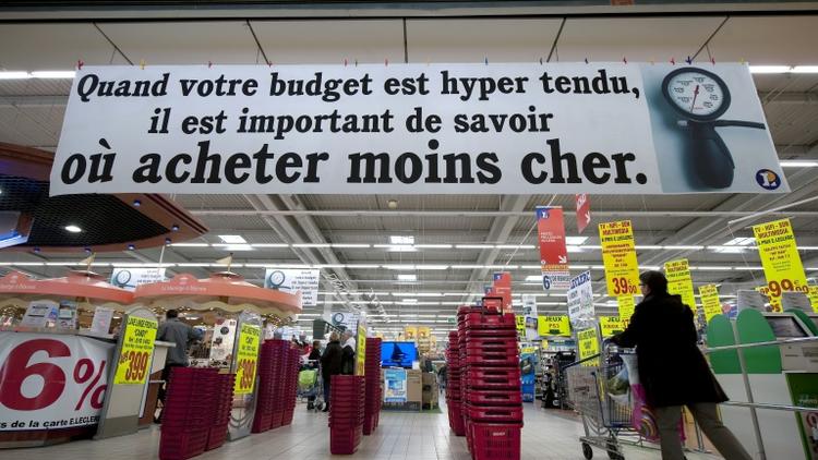 Entrée d'un supermarché le 21 février 2012 au Mans  [Jean-Francois Monier / AFP/Archives]