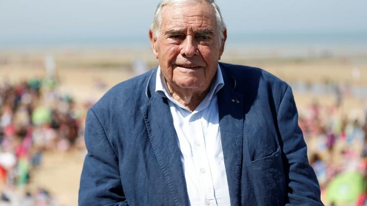 Julien Lauprêtre, président du Secours populaire, à Cabourg le 25 août 2016. [CHARLY TRIBALLEAU / AFP/Archives]