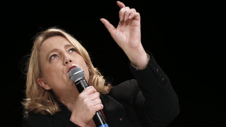 Danielle Simonnet, secrétaire nationale du Parti de gauche, le 31 janvier 2014 à Paris [François Guillot / AFP/Archives]