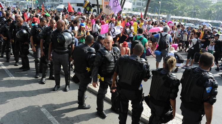 Manifestation anti-Mondial à Rio le 28 juin 2014 [Tasso Marcelo / AFP]