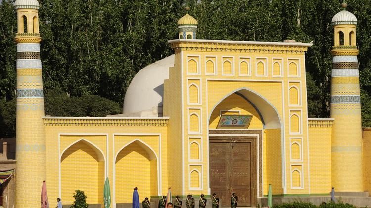 La grande mosquée de Kashgar au Xinjiang (Chine), le 10 juillet 2009 [Peter Parks / AFP/Archives]