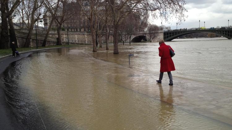 Le niveau de la Seine atteignait 3,90 mètres dimanche matin.