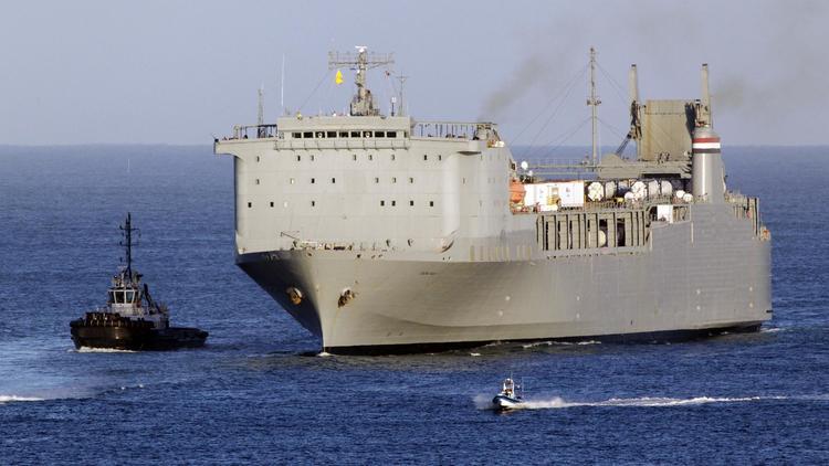 Le navire américain Cape Ray, le 1 juillet 2014 en mer Méditerranée [Mario Tosti / AFP/Archives]
