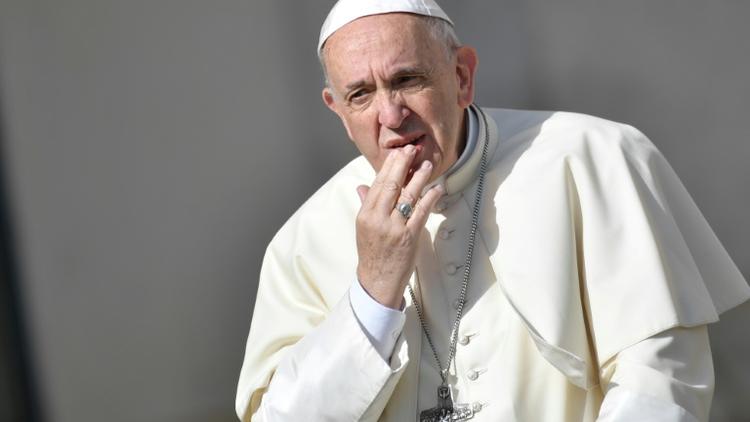 Le pape François au Vatican le 25 avril 2018 [Andreas SOLARO / AFP]