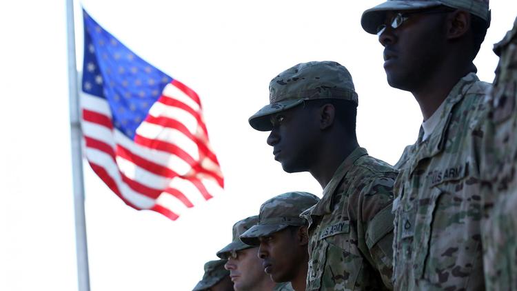 Des soldats américains le 16 octobre 2012 à Washington, aux Etats-Unis [Alex Wong / Getty Images/AFP/Archives]