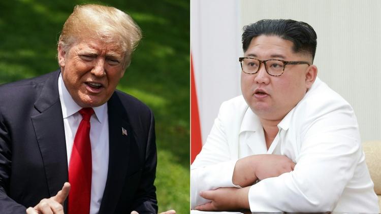 Le président américain Donald Trump (G) et le dirigeant nord-coréen Kim Jong Un [Mandel NGAN, - / AFP/Archives]