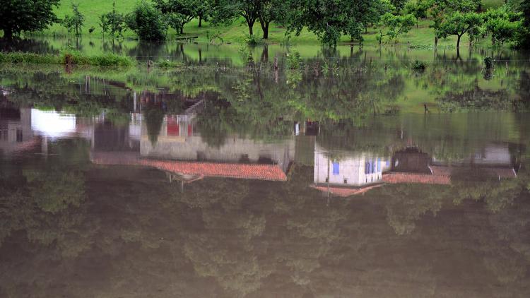 Un paysage inondé  [Pascal Pavani / AFP/Archives]