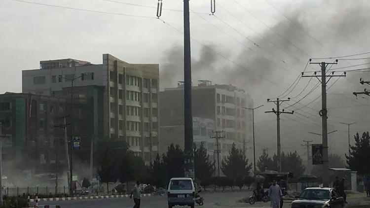 De la fumée après une explosion à Kaboul, le 28 juillet 2019 en Afghanistan [STR / AFP/Archives]