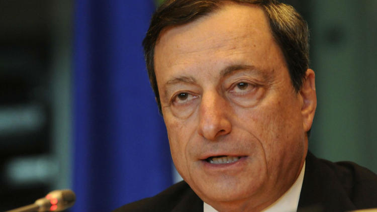 Le président de la Banque centrale européenne Mario Draghi le 9 juillet 2012 à Bruxelles