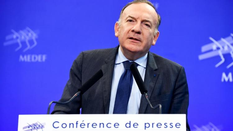 Le président du Medef, Pierre Gattaz, le 13 mars 2018 à Paris [ERIC PIERMONT / AFP/Archives]
