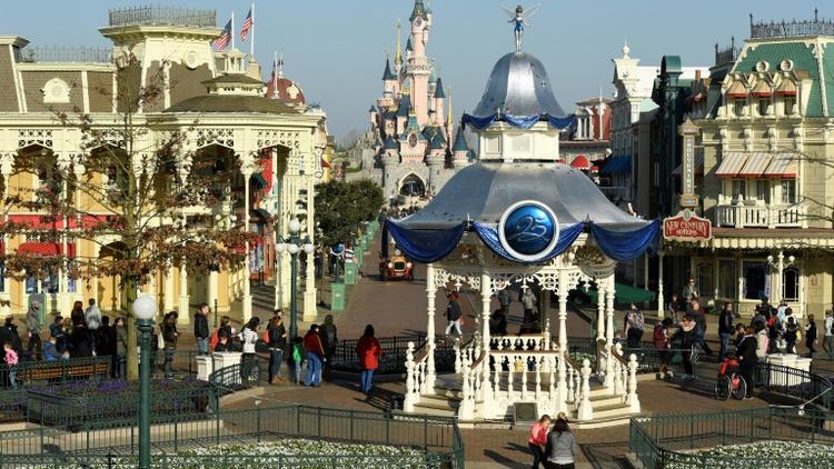 Vue sur Disneyland Paris à Marne-la-Vallée, près de Paris, le 16 mars 2017 [BERTRAND GUAY / AFP]