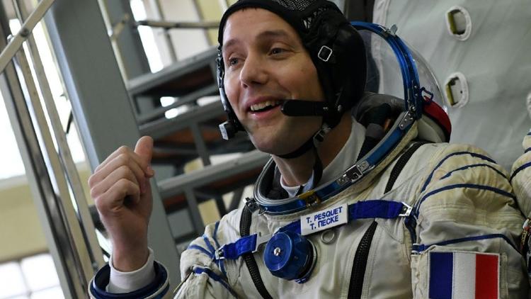 L'astronaute français Thomas Pesquet lors d'un entraînement au centre spatial Gararine le 25 octobre 2016 près de Moscou  [Kirill KUDRYAVTSEV / AFP/Archives]