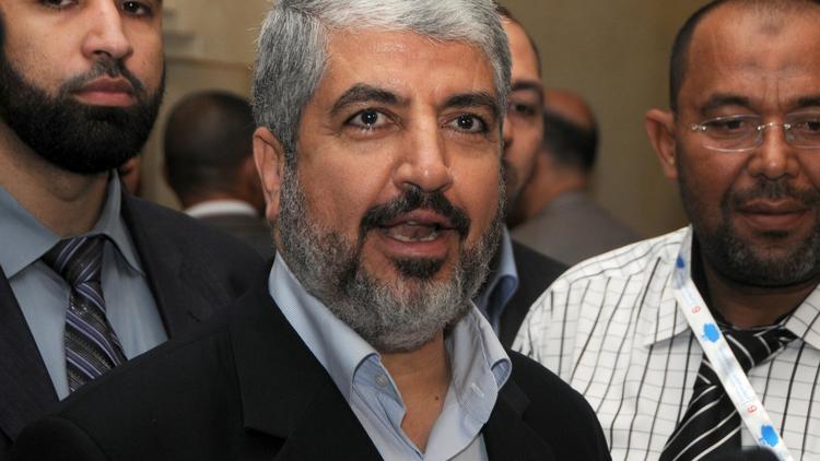 Le chef du Hamas, au pouvoir à Gaza, Khaled Mechaal, le 13 juillet 2012 à Tunis  [Khalil / AFP/Archives]