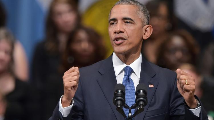 Barack Obama le 12 juillet 2016 à Dallas [Mandel NGAN / AFP]