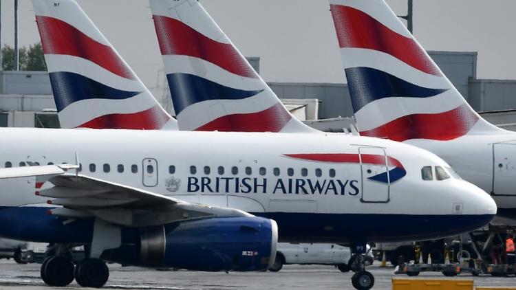 Des avions de la compagnie British Airways sur le tarmac de l'aéroport de Londres, le 3 mai 2019 [BEN STANSALL / AFP/Archives]
