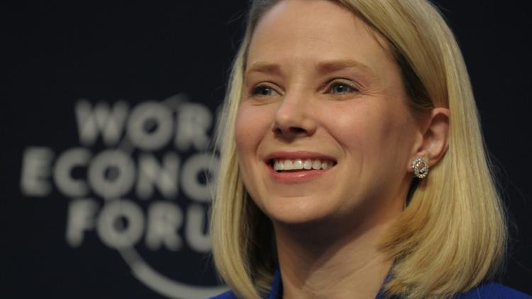 La patronne Yahoo! Marissa Mayer, le 22 janvier 2014 à Davos   [ERIC PIERMONT / AFP/Archives]
