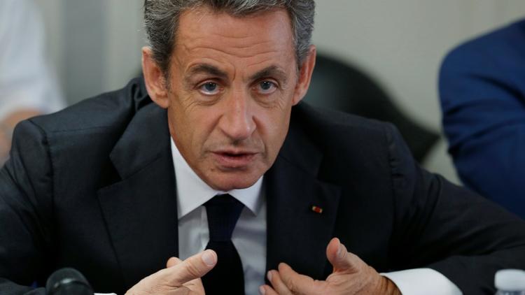 Nicolas Sarkozy, candidat à la primaire de la droite pour 2017, le 19 septembre 2016 à Franconville (Val-d'Oise) [PHILIPPE WOJAZER / POOL/AFP]