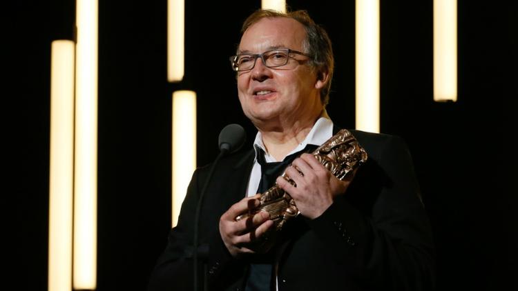 Le réalisateur français Philippe Faucon obient obtenu le César du meilleur film pour "Fatima", le 26 février 2016 à Paris [PATRICK KOVARIK / AFP]