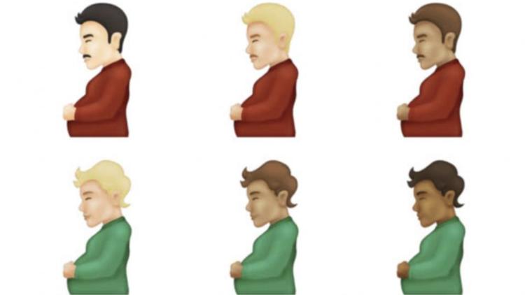 Une série d'emoji d'homme enceint, dont une version de personne enceinte non genrée, va faire son arrivée sur nos smartphones. 
